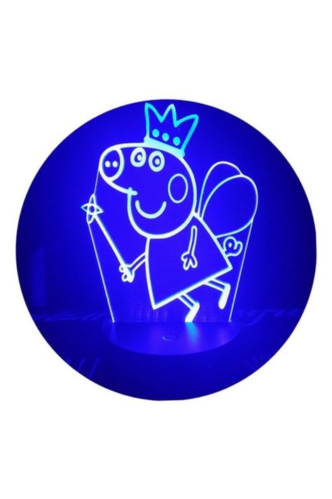 Lámpara Ilusión 3D Peppa Pig 7 Colores-1