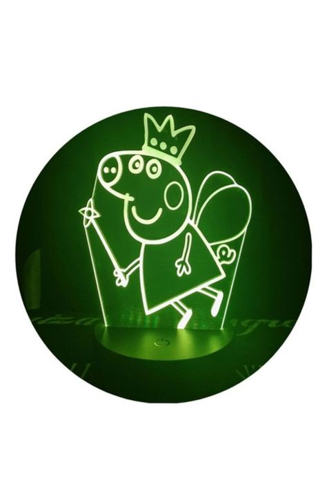 Lámpara Ilusión 3D Peppa Pig 7 Colores-2