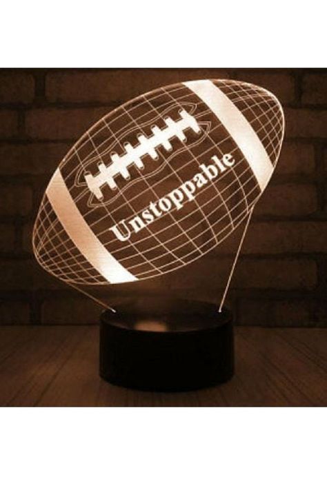 Lámpara Ilusión 3D Balón de Fútbol Americano 7 Colores-1