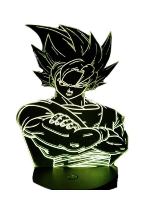 Lámpara Ilusión 3D Goku 7 Colores-0