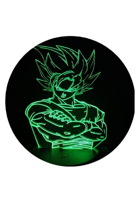 Lámpara Ilusión 3D Goku 7 Colores-2
