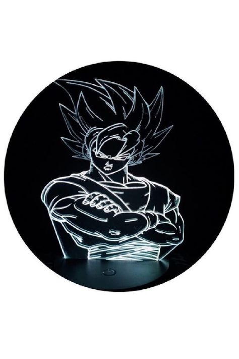 Lámpara Ilusión 3D Goku 7 Colores-3