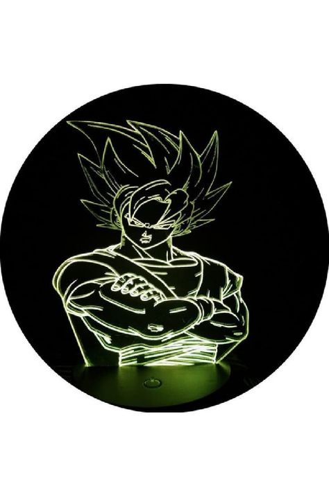 Lámpara Ilusión 3D Goku 7 Colores-4