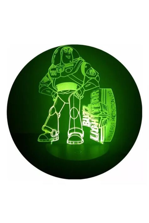 Lámpara Ilusión 3D Buzz Lightyear 7 Colores-1