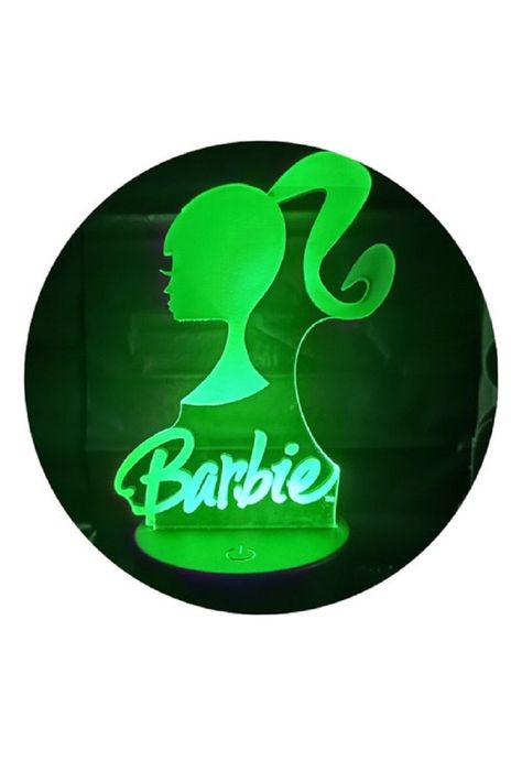 Lámpara Ilusión 3D Barbie 7 Colores-2