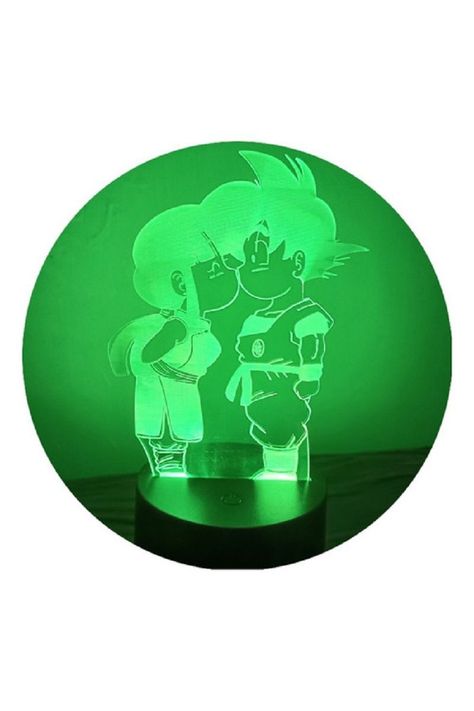 Lámpara Ilusión 3D Goku y Milk 7 Colores-3
