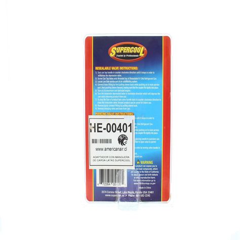 Adaptador Con Manguera De Carga para Latas de refrigerante SUPERCOOL-4