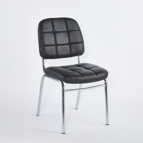 Silla de Oficina Spider Eco-Cuero y acero cromado-0