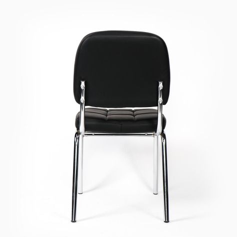 Silla de Oficina Spider Eco-Cuero y acero cromado-2