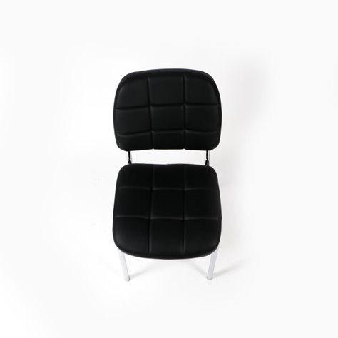 Silla de Oficina Spider Eco-Cuero y acero cromado-3