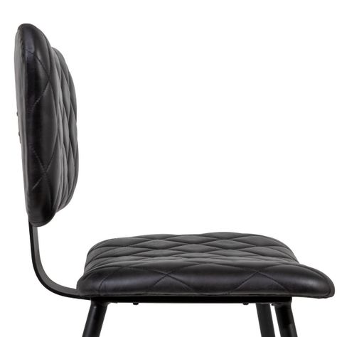 Silla de Cuero Lisboa Negro-3
