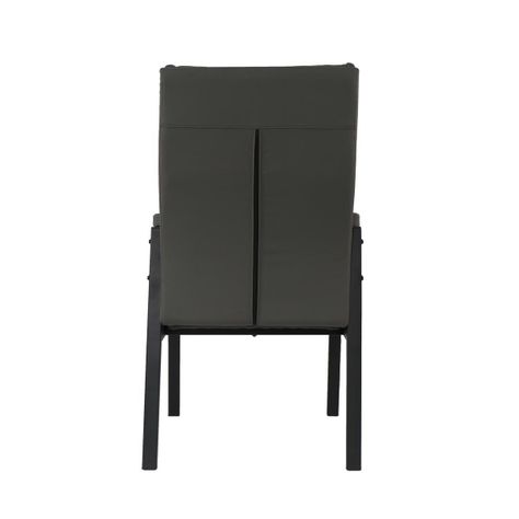 Silla ejecutiva Hamilton Eco-Cuero + acero negro opaco-3