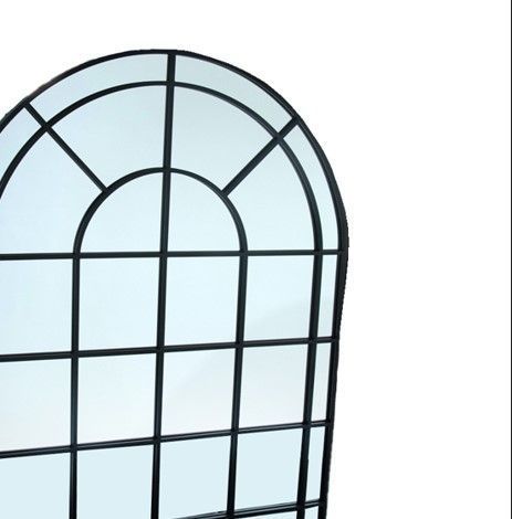 Espejo de arco decorativo marco de metal 100x140x3.5cm-1