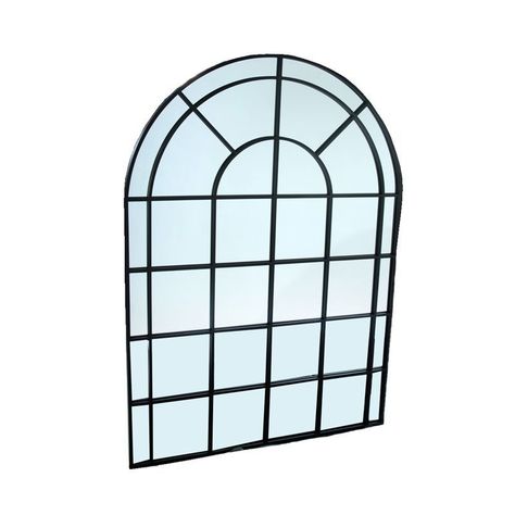 Espejo de arco decorativo marco de metal 100x140x3.5cm-0