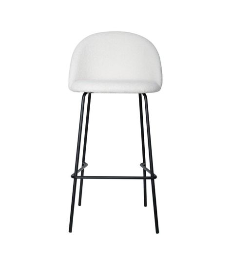 Silla de Bar Baker Velvet Blanca-1