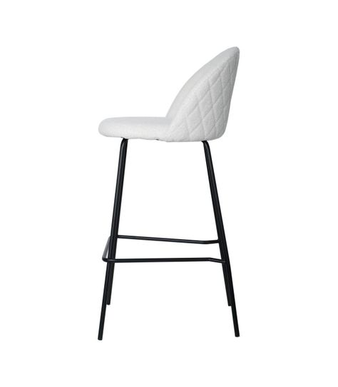 Silla de Bar Baker Velvet Blanca-2