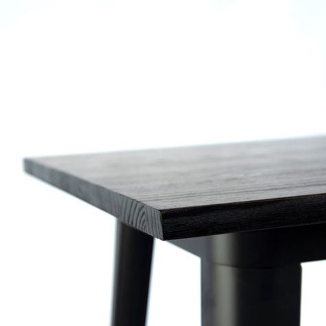 Mesa Tolix De Bar Cubierta De Madera-2