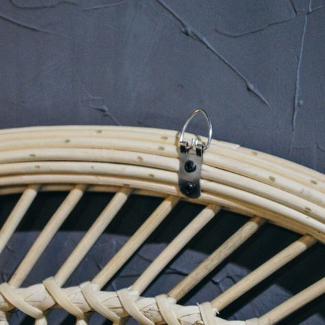 Espejo circular rattan 90cm-3