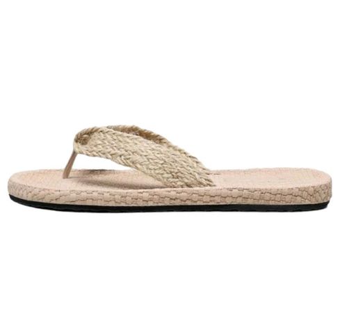 Sandalia de Dedo Mujeres Beige para Verano-2