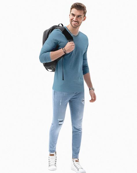 Polera Hombre Casual Manga Larga-1