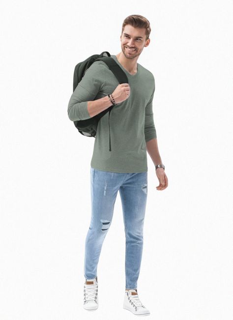 Polera Hombre Casual Manga Larga-2