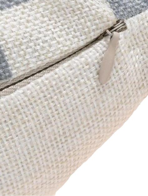 Funda de Cojín Decorativo 45x45 cm Blanco-3