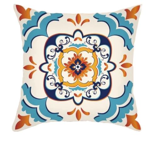 Funda de Cojín Decorativo Mandala 45x45 cm -0
