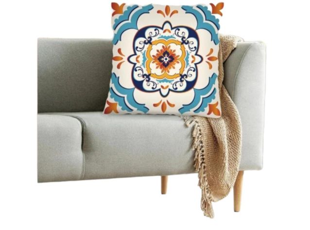 Funda de Cojín Decorativo Mandala 45x45 cm -1
