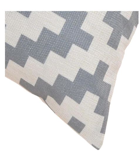 Funda de Cojín Decorativo Diseño Geometrico Gris 45x45 cm-2
