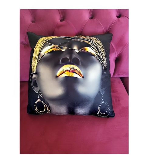 Funda de Cojín Decorativo Estampado Negro 45x45 cm-2