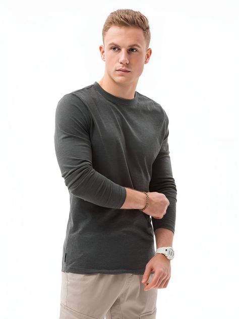 Polera Hombre Casual Manga Larga -0