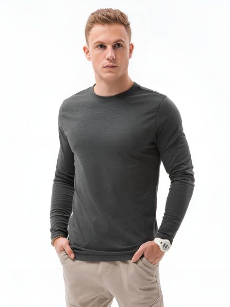 Polera Hombre Casual Manga Larga -1