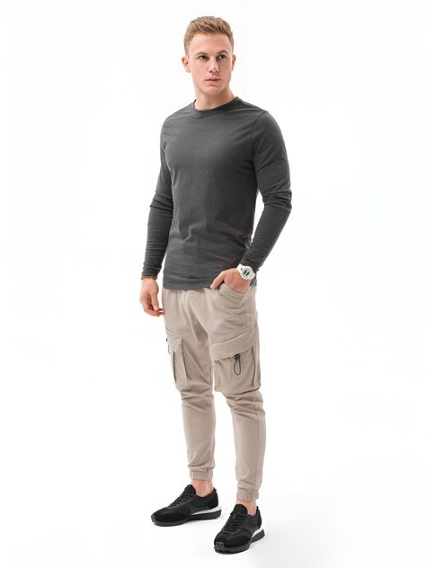 Polera Hombre Casual Manga Larga -4