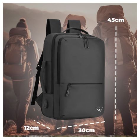 Mochila Moderna para Oficina y Negocios con Carga USB-Lextt Nova-5