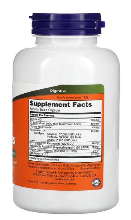  Now Foods Super Enzimas 180 cápsulas-1