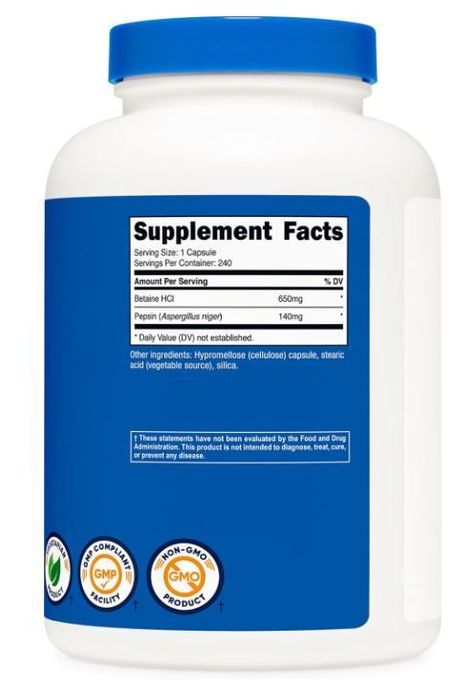 Betaine 790mg 240 caps - Marca Nutricost -1