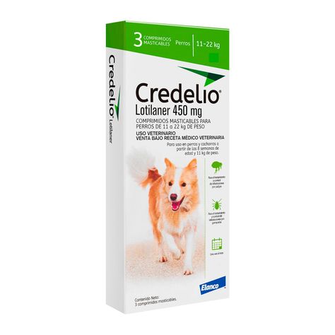 Antiparasitario Perro Credelio 450mg X3 (11 a 22kg)-0