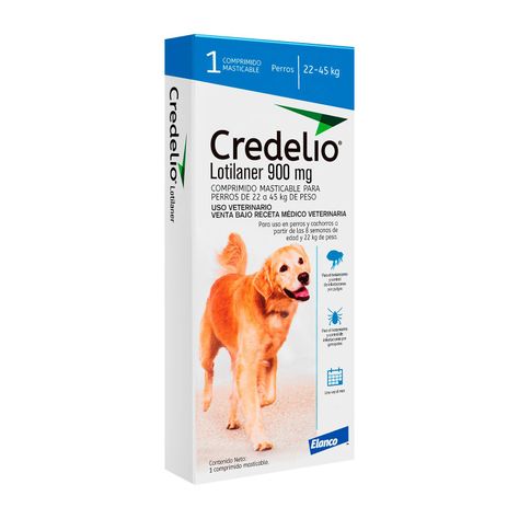 Antiparasitario Perro Credelio 900mg X1 (22 a 45kg)-0