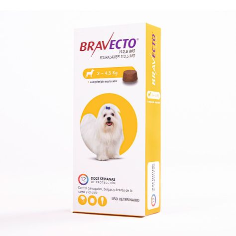 Bravecto Antiparasitario Perros 112,5 Mg  2-4,5 Kg-0