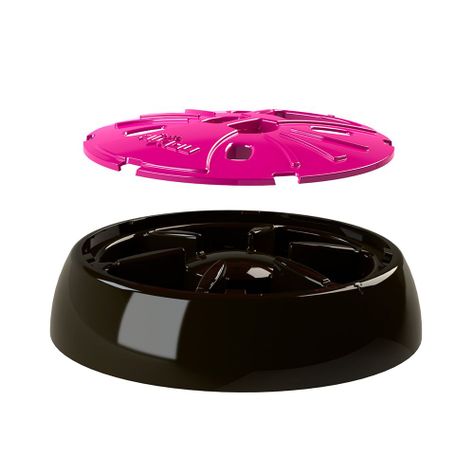 Comedero Interactivo Redondo Akiou RosadoCafé para Perros-1