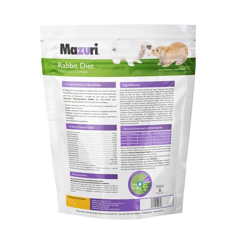 Mazuri Alimento Conejo Timothy 2,5 Kg-1
