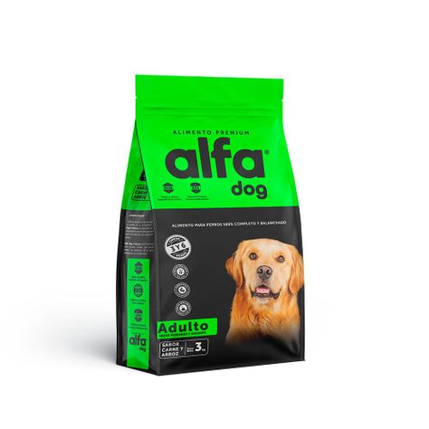 ALIMENTO PERROS ALFA DOG PREMIUM ADULTO 3 KG-0