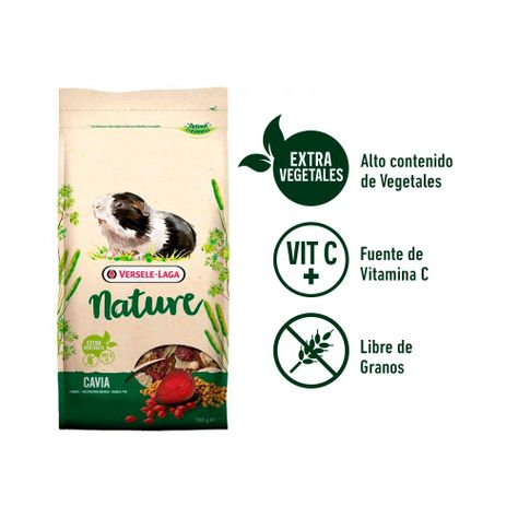 Alimento Cobayos Nature Versele Laga 700g-3