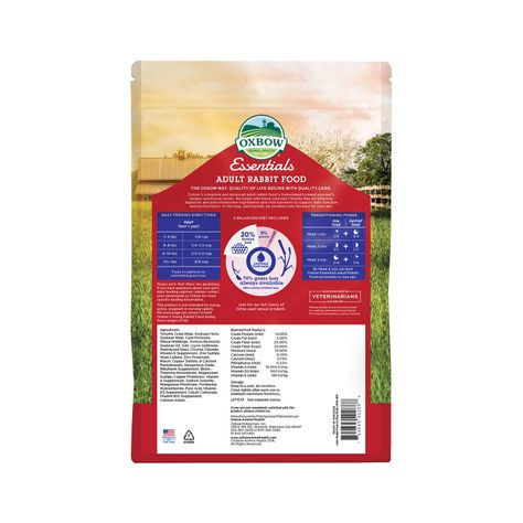 Alimento Oxbow Essential Adult Rabbit Diet 2.25Kg-1