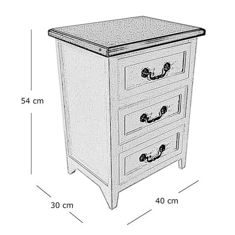 Cajonera Stokkem Tres Cajones Miel-4
