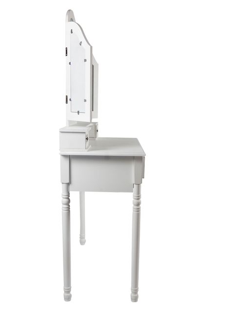 Tocador Vintage Bocholt 4dw Blanco con Piso-1