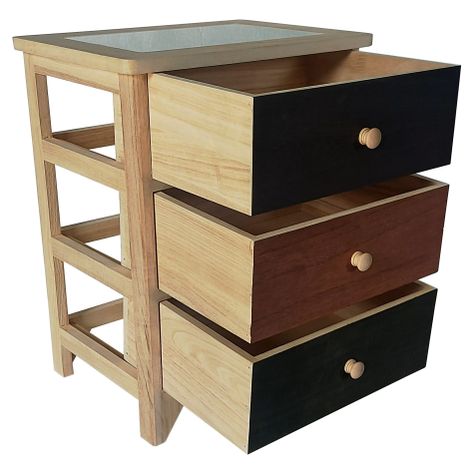 Cajonera Dilsen Tres Cajones Multicolor-4