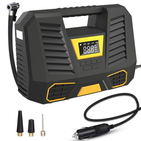 Compresor De Aire Portátil Digital 12v Profesional-0