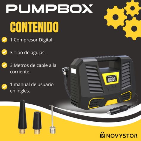 Compresor De Aire Portátil Digital 12v Profesional-7