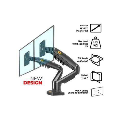 Base Escritorio Soporte Televisor Monitor 17 -27 2-9kg F160-1